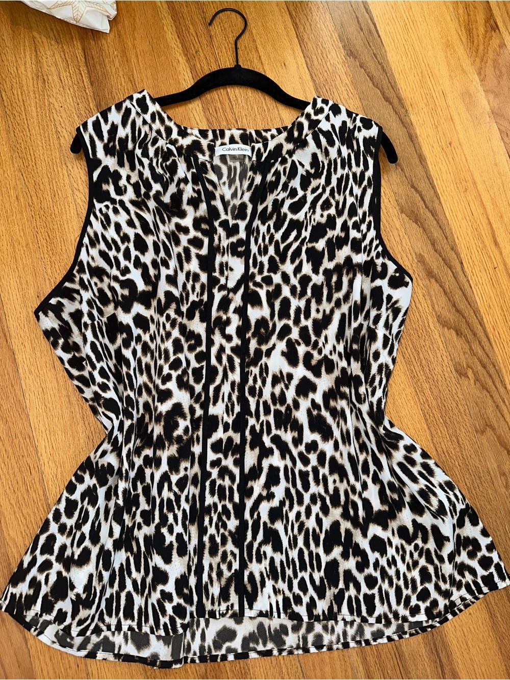 Calvin Klein leopard print blouse